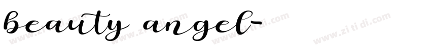 beauty angel字体转换
